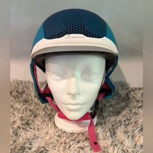 Fouganza Horse Riding Helmet - Blue & Pink 
53-55cm